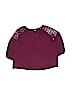 Old Navy Burgundy Short Sleeve Top Size 10-12 - photo 1
