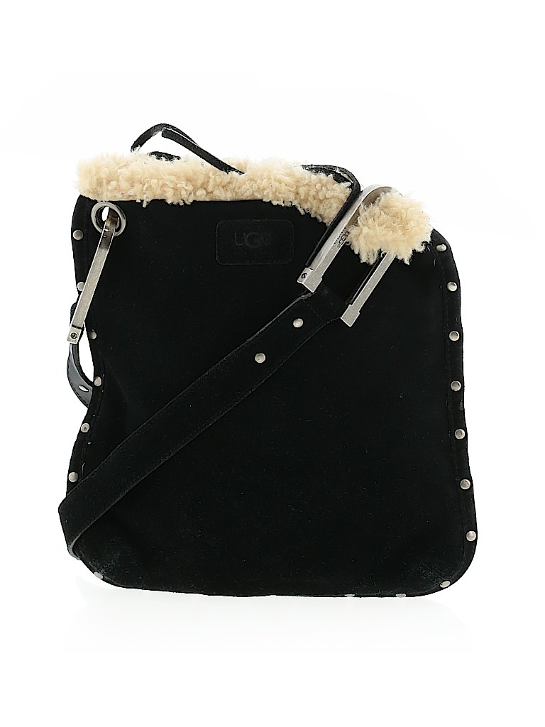 Ugg Australia 100% Leather Solid Black Leather Bucket Bag One Size - 62 ...