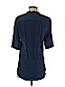 Aaron Ashe 100% Silk Blue 3/4 Sleeve Silk Top Size S - photo 2