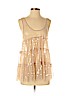 Chan Luu 100% Nylon Tan Sleeveless Blouse Size S - photo 1