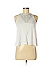 CALVIN KLEIN JEANS White Sleeveless Top Size M (petite) - photo 1