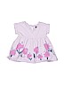 Tea 100% Cotton Floral Purple Dress Size 3-6 mo - photo 1