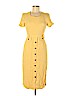 Talbots 100% Rayon Yellow Casual Dress Size 6 (petite) - photo 1