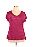 Coldwater Creek 100% Acrylic Pink Short Sleeve Top Size 1X - photo 1