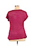 Coldwater Creek 100% Acrylic Pink Short Sleeve Top Size 1X - photo 2