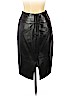Vakko 100% Leather Black Leather Skirt Size 10 - photo 2