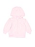 Simple Joys by Carter's 100% Polyester Solid Pink Zip Up Hoodie Size 3-6 mo - photo 1