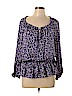 Cynthia Steffe 100% Polyester Purple Long Sleeve Blouse Size L - photo 1