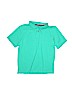 The Children's Place 100% Cotton Solid Green Short Sleeve Polo Size 10 - 12 - photo 1
