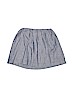 E-Land 100% Cotton Stripes Blue Skirt Size 10 - photo 2