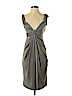 Moschino 100% Silk Gray Cocktail Dress Size 4 - photo 1