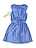 Nicole Miller 100% Polyester Solid Blue Dress Size 14 - photo 2