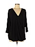 Status by Chenault Black 3/4 Sleeve Top Size M (petite) - photo 1