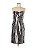 Theia Silver Cocktail Dress Size 6 - photo 1