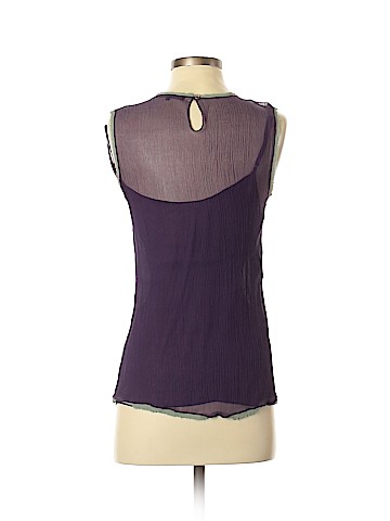 BCBGMAXAZRIA Sleeveless Silk Top (view 2)