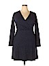 Ann Taylor LOFT Blue Casual Dress Size 14 - photo 1