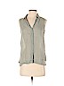Theory 100% Ramie Green Sleeveless Blouse Size P (petite) - photo 1
