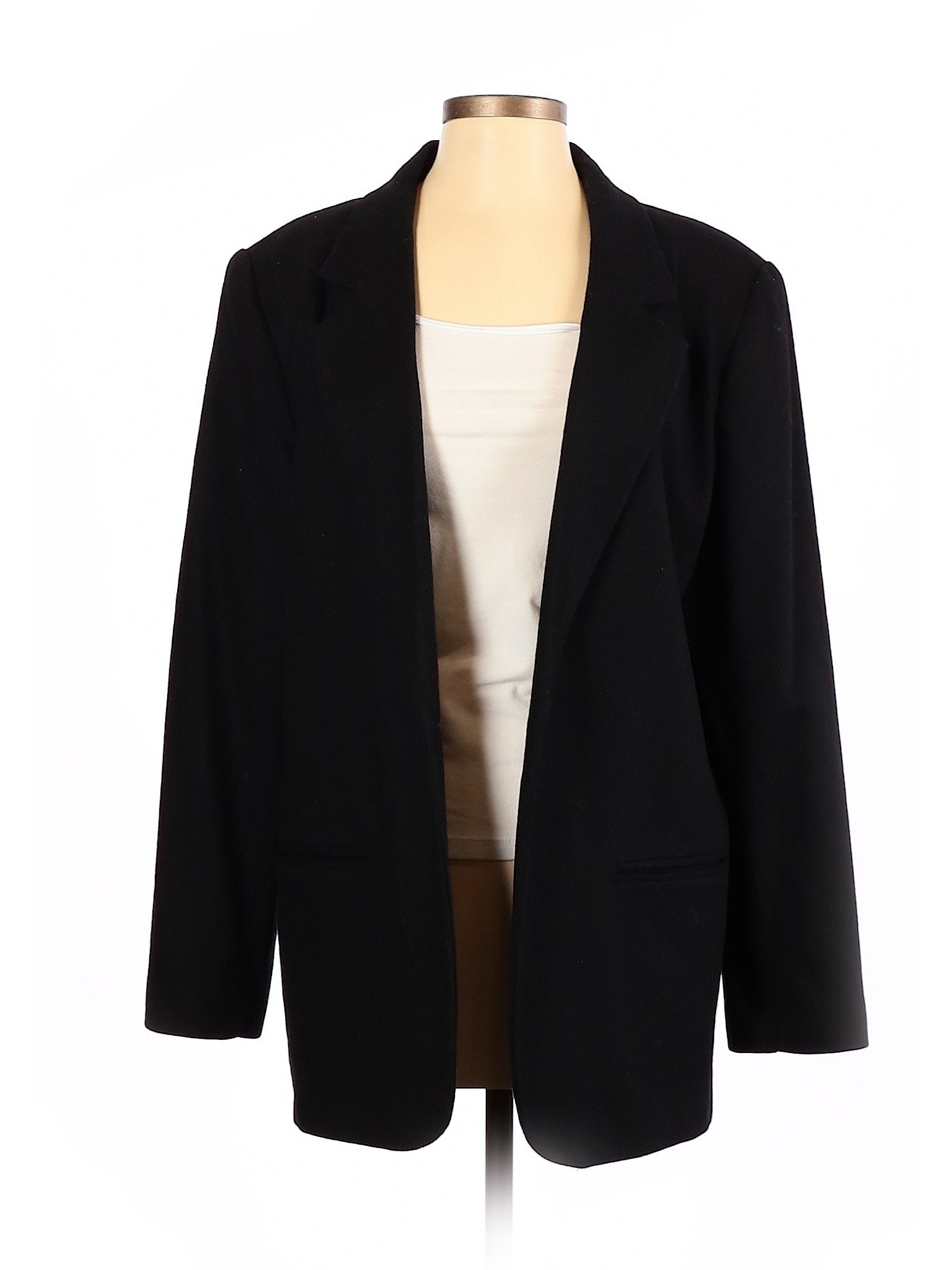 Sag Harbor Women Black Wool Blazer 6 | eBay