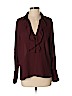 CATHERINE Catherine Malandrino 100% Polyester Burgundy Long Sleeve Blouse Size S - photo 1
