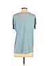 INC International Concepts 100% Rayon Blue Short Sleeve Top Size L (petite) - photo 2