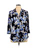 Charter Club Blue 3/4 Sleeve Top Size XL - photo 1