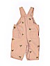 Greendog 100% Cotton Solid Tan Overalls Size 3-6 mo - photo 2