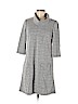 Perceptions Gray Casual Dress Size M (petite) - photo 1
