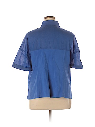 ELOQUII Short Sleeve Button-Down Shirt (view 2)
