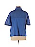 ELOQUII Blue Short Sleeve Button-Down Shirt Size 18 - photo 2