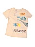 Assorted Brands 100% Cotton Graphic Tan Short Sleeve T-Shirt Size 8 - 10 - photo 2