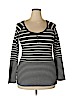 Norma Kamali for Walmart 100% Organic Cotton Black Long Sleeve Henley Size 2X - photo 1