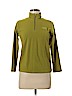 The North Face 100% Polyester Solid Green Fleece Jacket Size M (youth) - photo 1