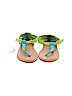 Justice Solid Blue Sandals Size 4 (youth) - photo 2
