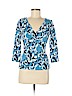 Ann Taylor Factory Blue 3/4 Sleeve T-Shirt Size M (petite) - photo 1