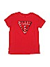 Guess Metallic Graphic Red Short Sleeve T-Shirt Size 14 - photo 1