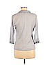 The Limited 100% Polyester Gray 3/4 Sleeve Top Size L (petite) - photo 2