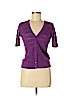 Ann Taylor LOFT Outlet 100% Cotton Purple Cardigan Size M (petite) - photo 1