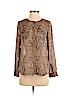 Ann Taylor LOFT 100% Polyester Brown Long Sleeve Blouse Size S (petite) - photo 1