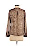 Ann Taylor LOFT 100% Polyester Brown Long Sleeve Blouse Size S (petite) - photo 2