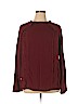 Ava & Viv Burgundy Long Sleeve Blouse Size 1X - photo 1