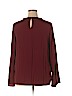 Ava & Viv Burgundy Long Sleeve Blouse Size 1X - photo 2