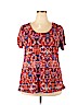 Lularoe Orange Short Sleeve Blouse Size 2X - photo 1