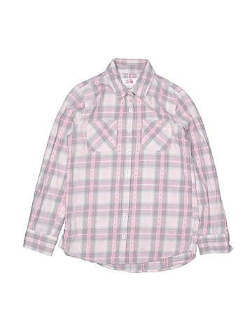 Justice Long Sleeve Button-Down Shirt (view 1)