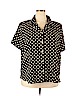 Susan Graver 100% Polyester Black 3/4 Sleeve Blouse Size 2X - photo 1