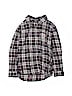 The Children's Place 100% Cotton Gray Long Sleeve Button-Down Shirt Size 7 - 8 - photo 1