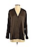 Vince. Green Long Sleeve Silk Top Size XS - photo 1