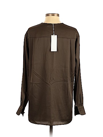 Vince. Long Sleeve Silk Top (view 2)