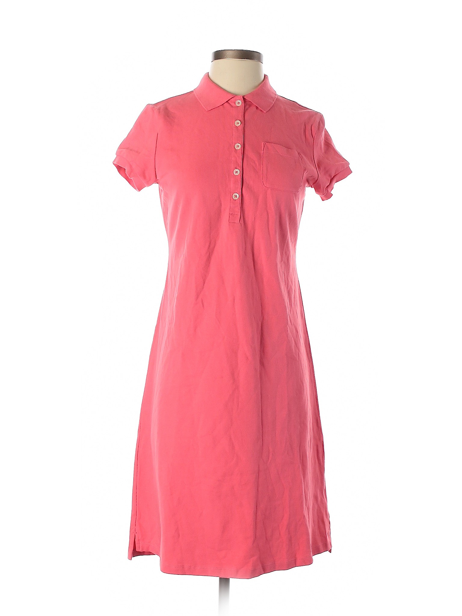 Lands' End Women Pink Casual Dress XS | eBay