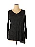 Ann Taylor LOFT 100% Rayon Black Long Sleeve Top Size XL - photo 1