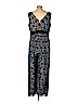 ML Monique Lhuillier for Anthropologie 100% Polyester Blue Jumpsuit Size 14 - photo 2